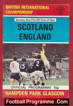 Scotland v England 1972