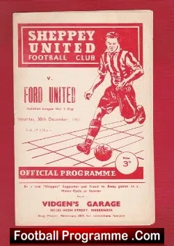 Sheppey United v Ford United 1961