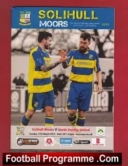 Solihull Moors v North Ferriby United 2015 – Multi Autographed