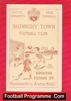 Sudbury Town v Clacton Town 1949