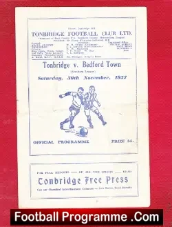 Tonbridge v Bedford Town 1957