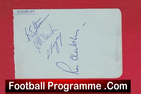 Torquay United Football Team Autographs 1957 – 1958