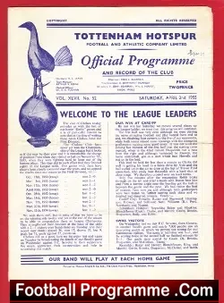 Tottenham Hotspur v Chelsea 1955 – Champions Season