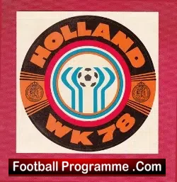 World Cup 1978 Holland Unused large Football Sticker - football memorabilia