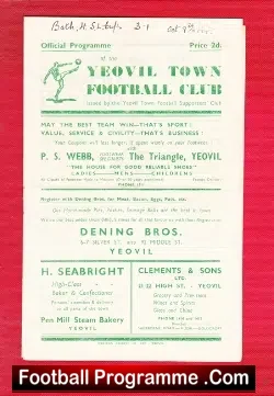 Yeovil Town v Bath City 1947