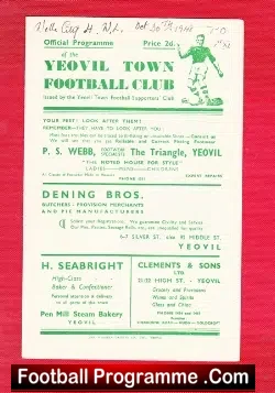 Yeovil Town v Wells City 1948