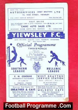 Yiewsley v Gloucester City 1958