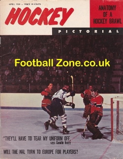 Ice Hockey Pictorial Magazine 1965 – USA – April