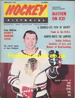 Ice Hockey Pictorial Magazine 1966 – USA – February
