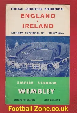England v Ireland 1957 – Duncan Edwards Last International Match