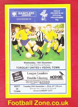 Torquay United v Yeovil Town 1988