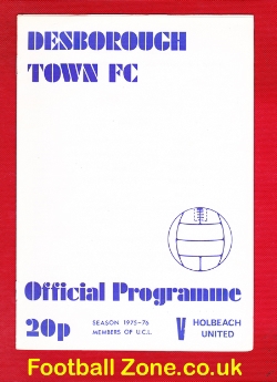 Desborough Town v Holbeach United 1976