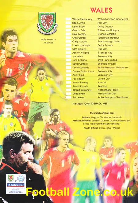 Wales v Estonia 2009