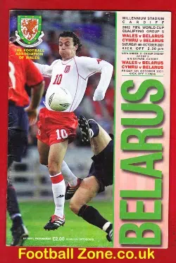 Wales v Belarus 2001