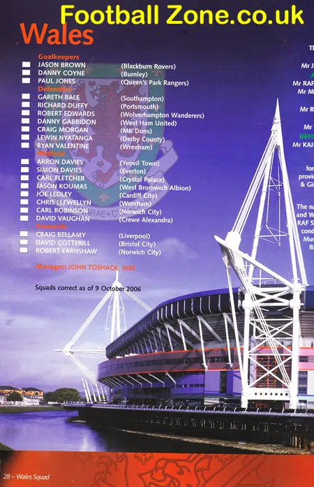 Wales v Cyprus 2006 – Plus Newspaper Article
