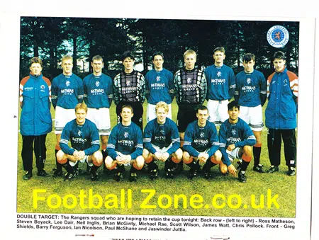 Glasgow Rangers v St Johnstone 1995 – Scottish Youth Cup Final