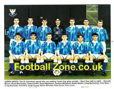 Glasgow Rangers v St Johnstone 1995 - Scottish Youth Cup Final