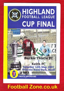 Buckie Thistle v Keith 2007 – Scottish Highland Cup Final