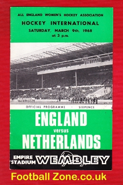 England Womens Hockey v Holland 1968 – Wembley Plus Ticket