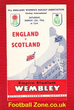 England Womens Hockey v Scotland 1954 – Wembley Plus Ticket
