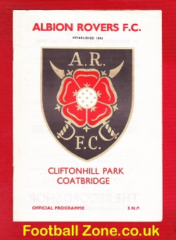 Albion Rovers v Stranraer 1972