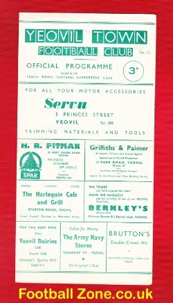 Yeovil Town v Wisbech Town 1961