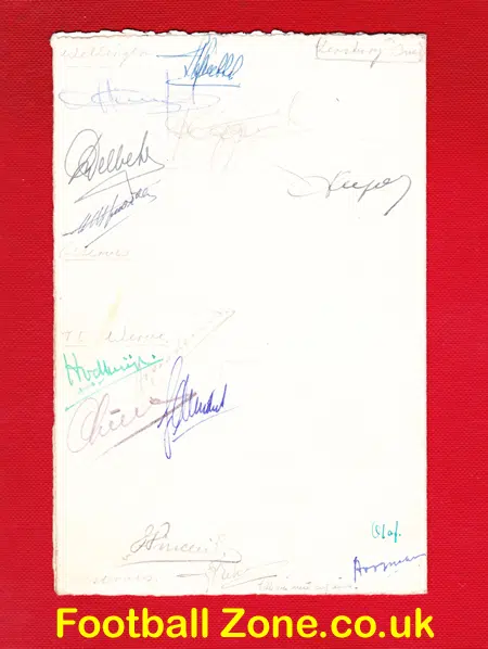 London Mens Hockey Tournament Special Memorabilia Brussels 1953