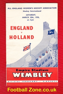 England Womens Hockey v Holland 1956 – Wembley