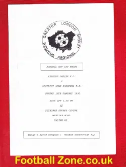 Yeading Ladies v District Line 1993 - Womens Football Ealing