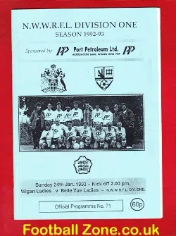 Wigan Ladies v Belle Vue 1993 - Womens Football