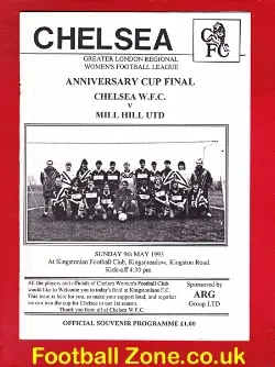 Chelsea Ladies v Mill Hill United 1993 - Womens Football