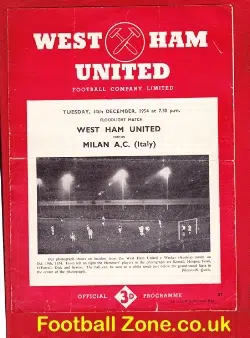West Ham United v Inter Milan 1954 – Floodlight Match