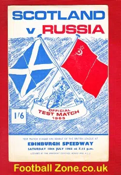 Scotland Speedway v Russia 1965 - Speedway Meeting at Edinburgh