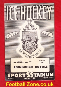 Brighton Ice Hockey v Edinburgh 1958