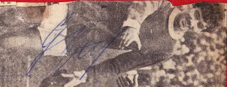 Manchester United George Best Signed Picture Autograph 1967