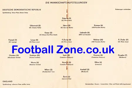 Germany v England 1963
