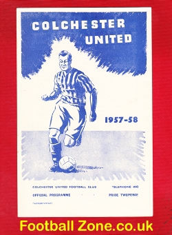 Bob Dale Testimonial Football Benefit Colchester United 1958