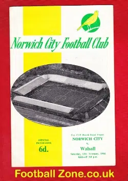 Norwich City v Walsall 1966