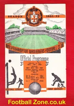Wolves Wolverhampton v Middlesbrough 1952