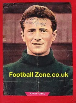 Manchester United Harry Gregg Genuine Signed Picture 1960s