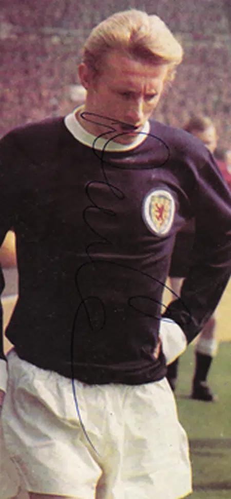 Manchester United Denis Law + Bobby Charlton Signed Picture 60s