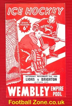 Wembley Lions Ice Hockey v Brighton Tigers 1959 – Cup Match