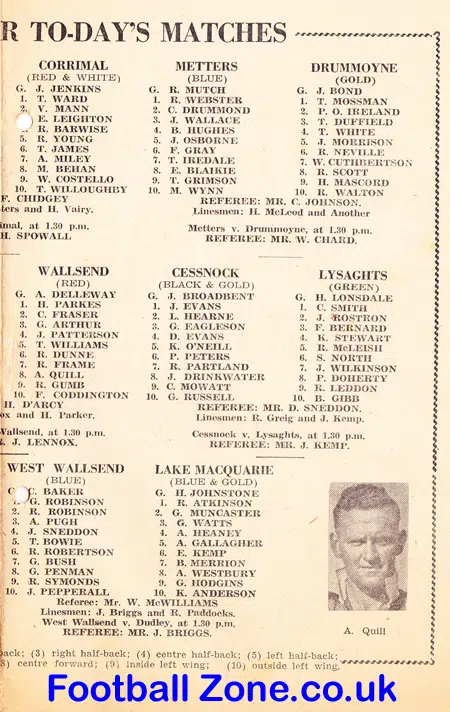Australia New South Wales Soccer Football Programme 1946