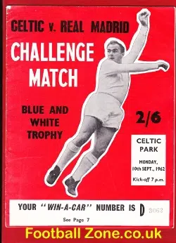 Glasgow Celtic v Real Madrid 1962 - Challenge Match Celtic Park