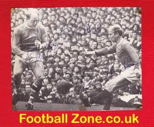 Manchester United Bobby Charlton + George Heslop Signed Picture