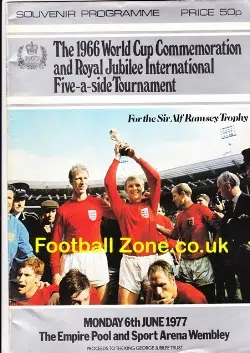 World Cup 1966 Commemeration Jubilee Five A Side 1977
