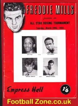 Boxing Programme All Star + Terrance Murphy v Gordon Hazell 1955