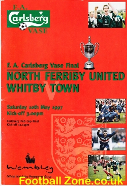 Whitby Town v North Ferriby United 1997 – FA Vase Final + Ticket