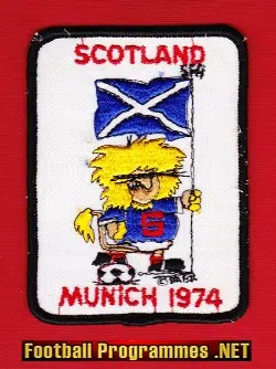 Scotland Football Team Cloth Patch Badge  Germany World Cup 1974