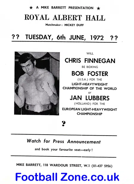 Boxing – Joe Bugner v Leroy Caldwell 1972 – John Conteh